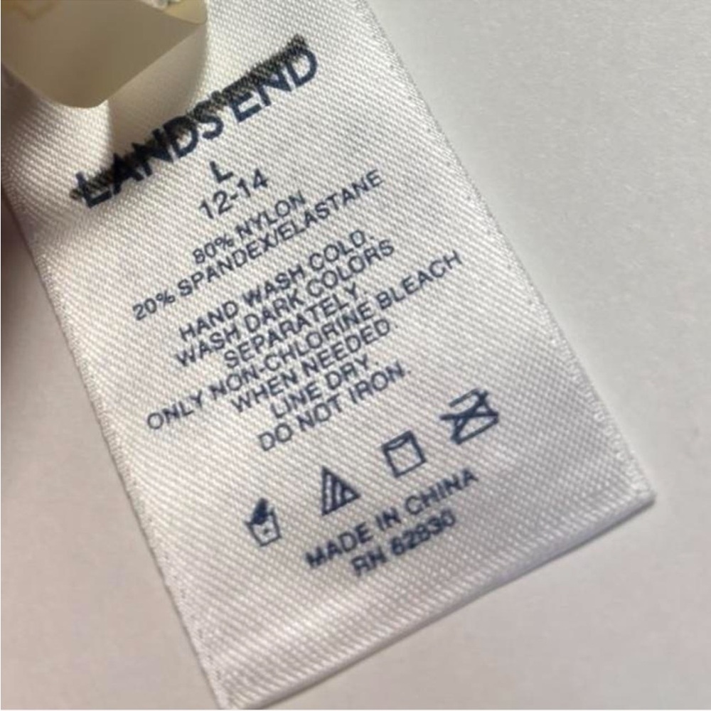 Lands' End Reversible Pattern Bikini Set Pink & B… - image 4